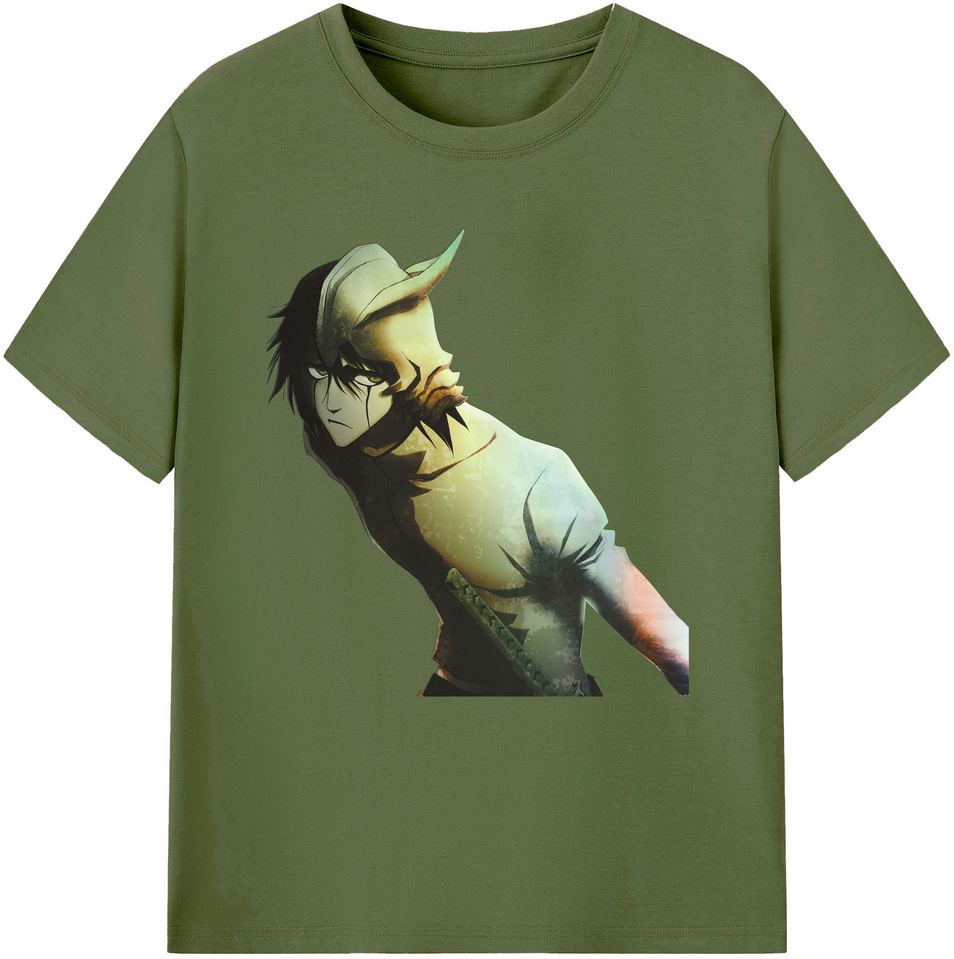 （画像用） ブリーチ ウルキオラ·シファー BLEACH Ulquiorra cifer 綿100％半袖Tシャツ（フロントプリント）